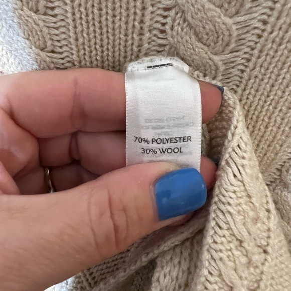 J. Jill Cream Color Long Sleeve Sweater Size Medium - Picture 4 of 4